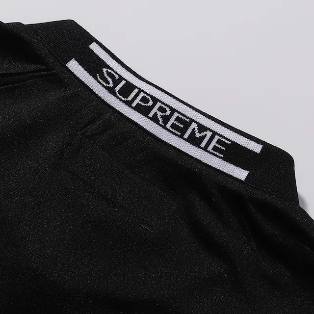 Supreme Black and White Angular Panel Jersey