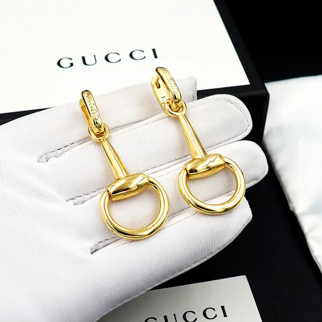 Gucci Horsebit 1955 Gold-Tone Dangling Earrings