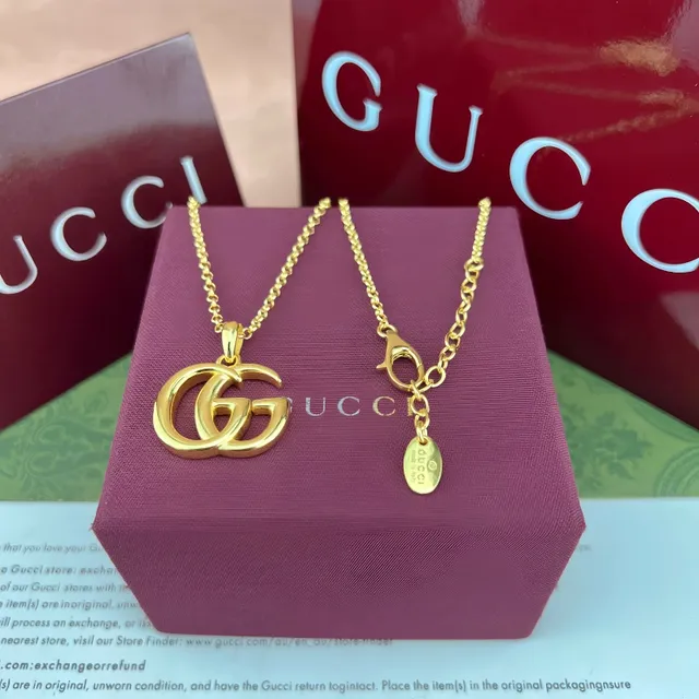 Gucci GG Marmont Gold-Tone Interlocking G Chain Bracelet