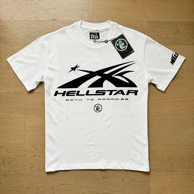 Hellstar Path to Paradise Graphic Print White T-Shirt