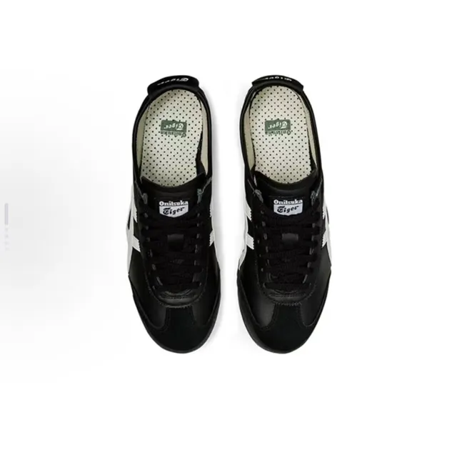 Onitsuka Tiger Black White Low-Top Leather Upper Lifestyle Sneakers