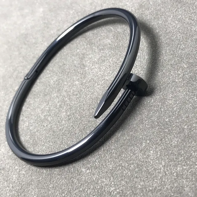 Cartier Juste un Clou Black Polished Nail Motif Bracelet