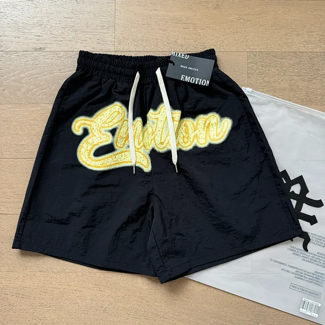 Mixed Emotion Graphic-Print Zip-Front Shirt and Drawstring Shorts Casual Set