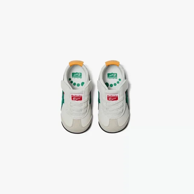 ASICS Beige Green Low-Top Lace-Up Lifestyle Sneakers