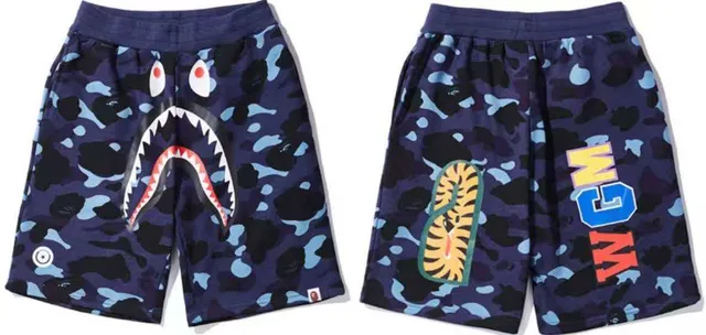 A Bathing Ape Multicolor Drawstring Waist Relaxed Fit Shorts