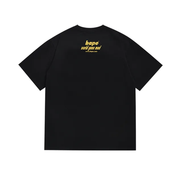 A Bathing Ape World Gone Mad Graphic Black T-Shirt