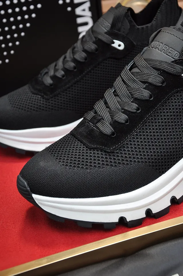 Dsquared2 ICON Black and White Chunky Sneakers