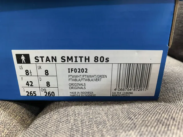 Adidas Stan Smith White and Green Lifestyle Sneakers