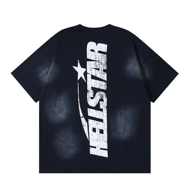 Hellstar Flame Profile Distressed Print Oversized T-Shirt