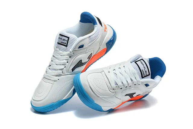 Joma Lex White Blue Low-Top Mesh-and-Synthetic Upper Sneakers