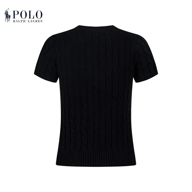 Polo Ralph Lauren Cable Knit Short-Sleeve Sweater