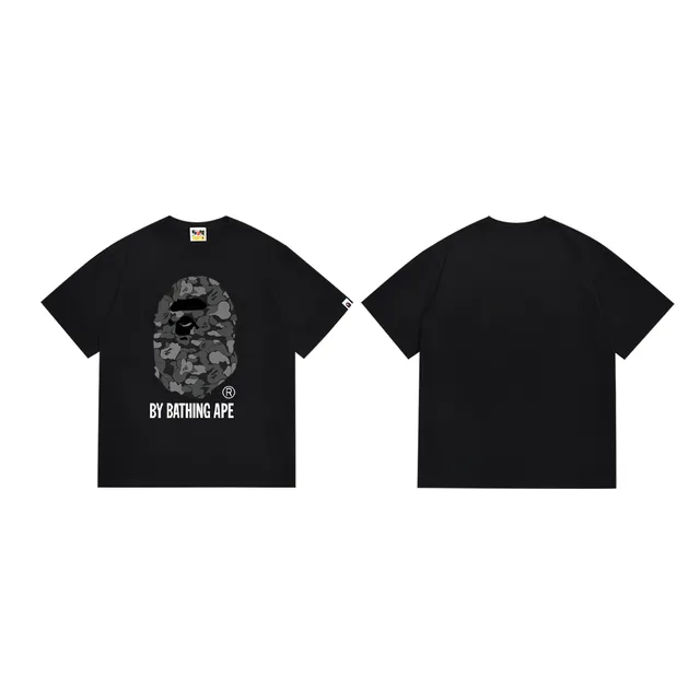 A Bathing Ape ABC Camo Ape Head Black T-Shirt