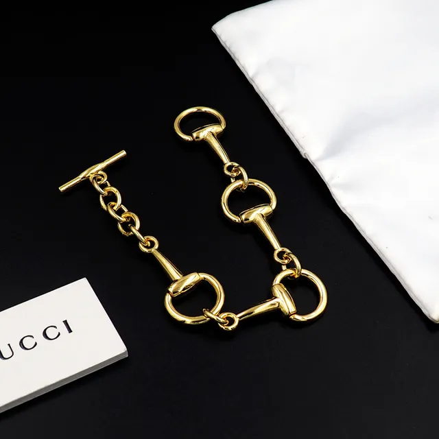 Gucci Horsebit 1955 Gold-Tone Horsebit Link Bracelet