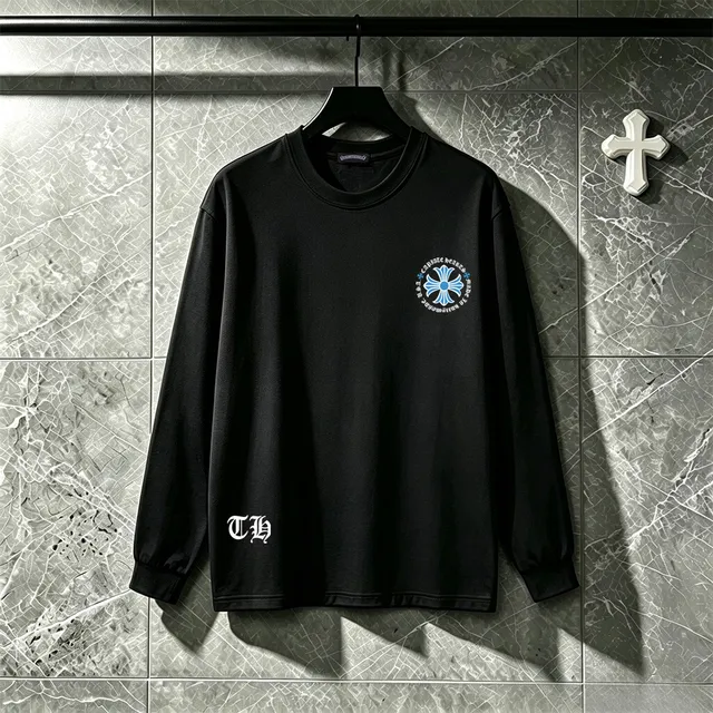Chrome Hearts Cross Motif Graphic Long-Sleeve T-Shirt