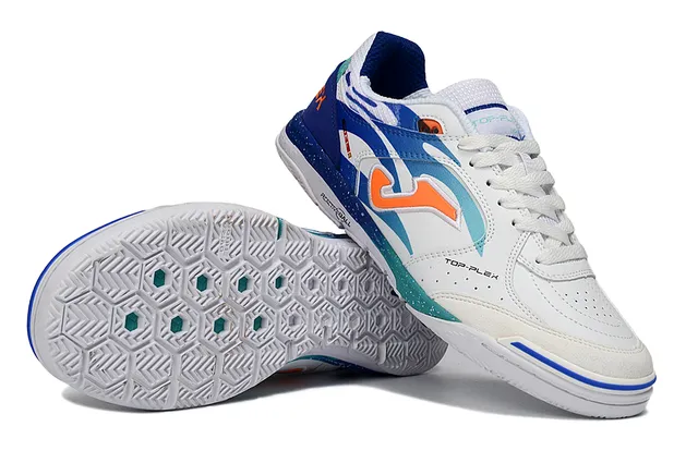 Joma Top-Plex White Blue Synthetic Upper Sneakers