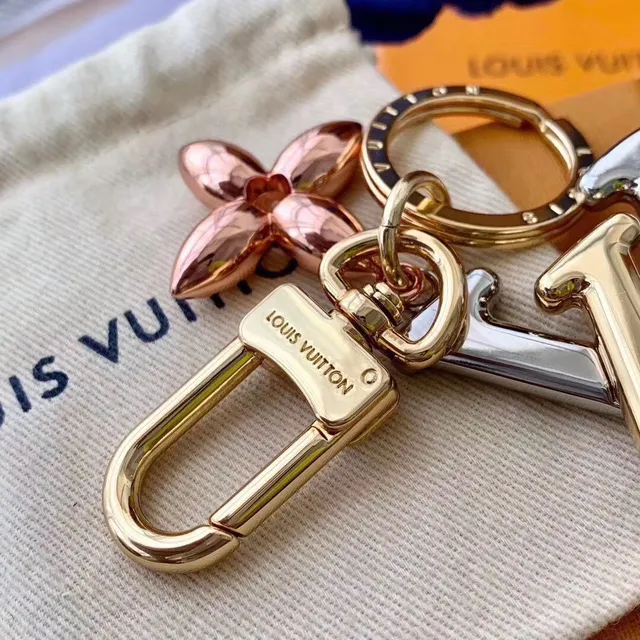 Louis Vuitton Monogram Flower Gold Monogrammed Metallic Brooch