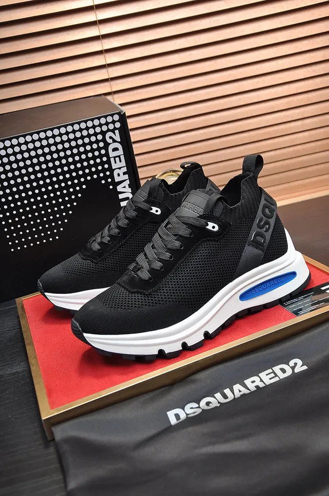 Dsquared2 ICON Black and White Chunky Sneakers