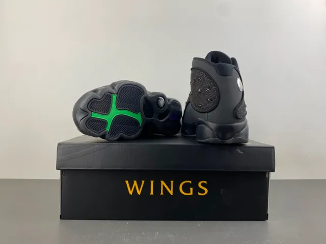 Air Jordan 13 Black Studded High-Top Basketball Shoes