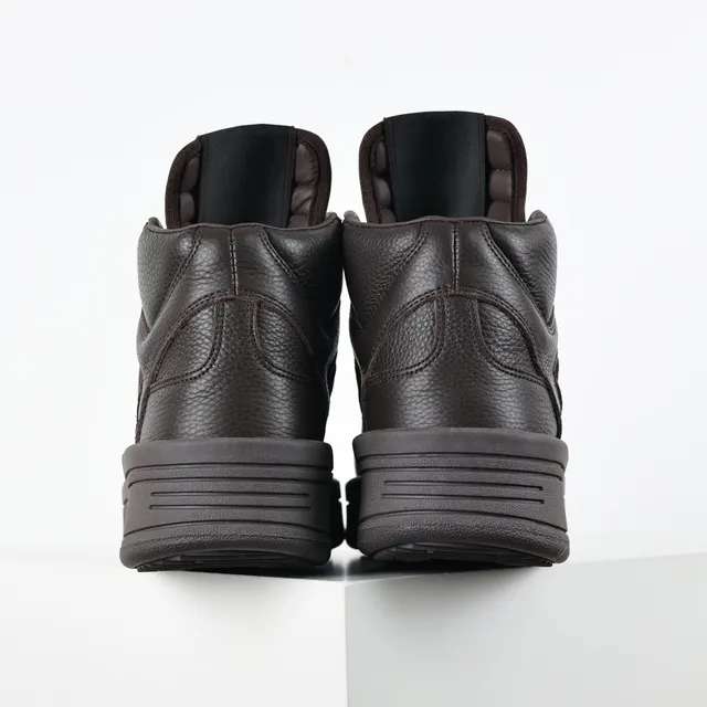 Converse One Star High Dark Brown Leather Lifestyle Sneakers