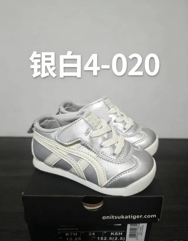 Onitsuka Tiger Pink White Low-Top Velcro Strap Lifestyle Sneakers