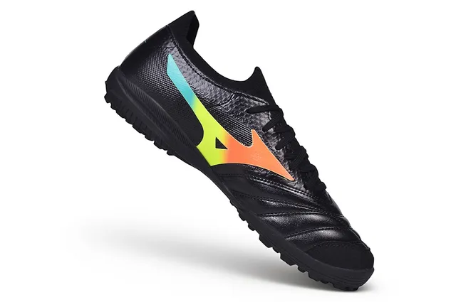 Mizuno Black Multicolor Low-Cut Synthetic Upper Turf Soccer Shoes