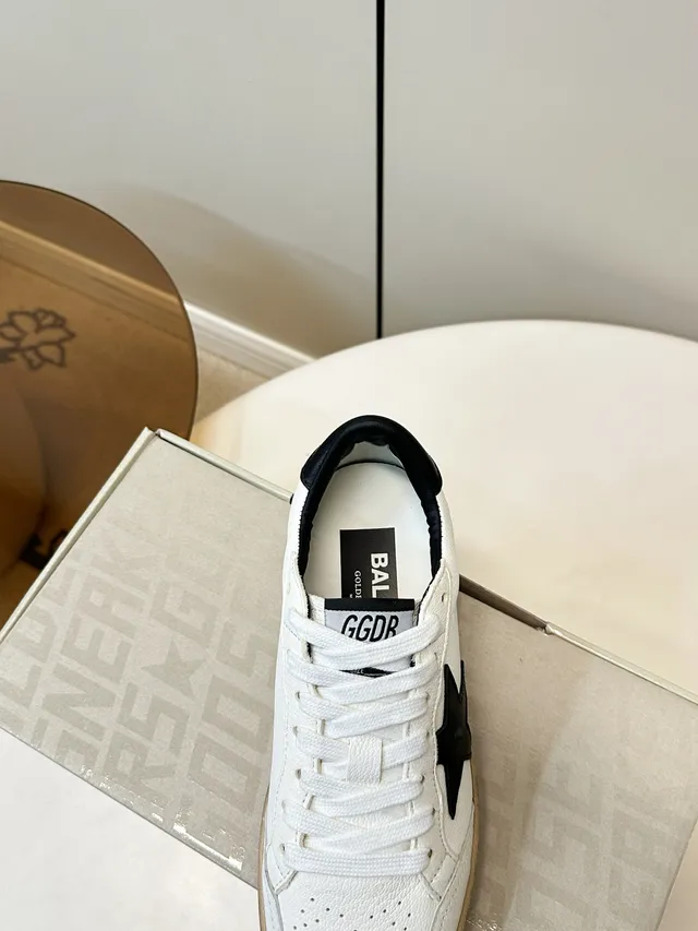 Golden Goose Ball Star White Black Star Lifestyle Sneakers