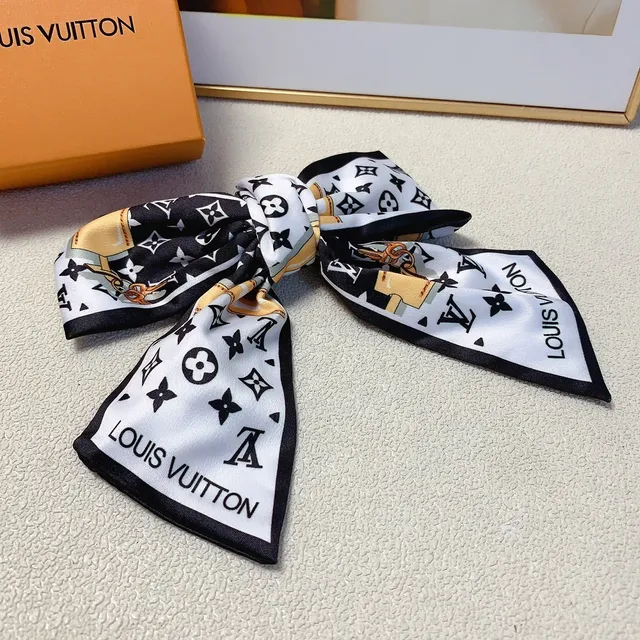 Louis Vuitton Monogram Print Silk Scarf