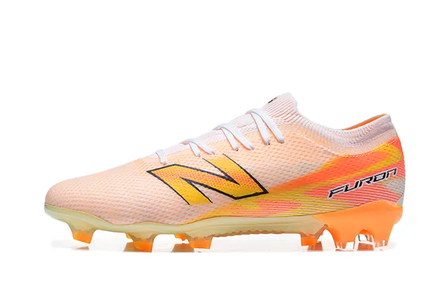 New Balance Furon Gradient Peach Orange Firm-Ground Soccer Shoes
