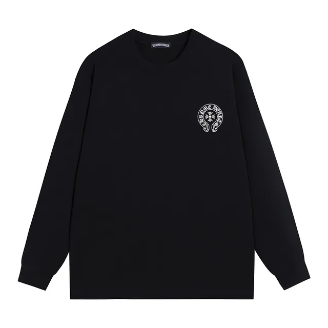 Chrome Hearts Back-Printed Gothic Logo Long-Sleeve T-Shirt