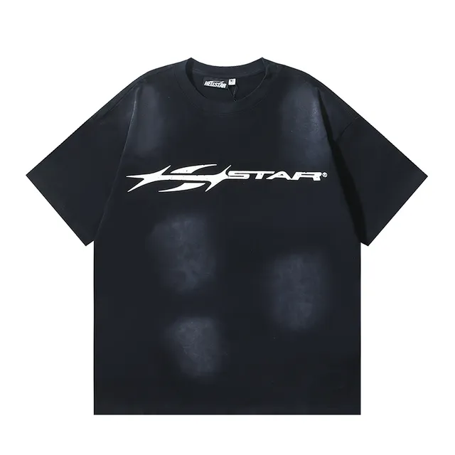Black Distressed Graphic Print Oversized T-Shirt and Shorts Casual Set