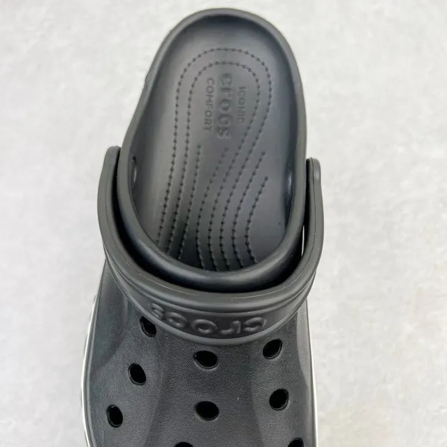 Crocs Echo Clog Black and White Logo Clog