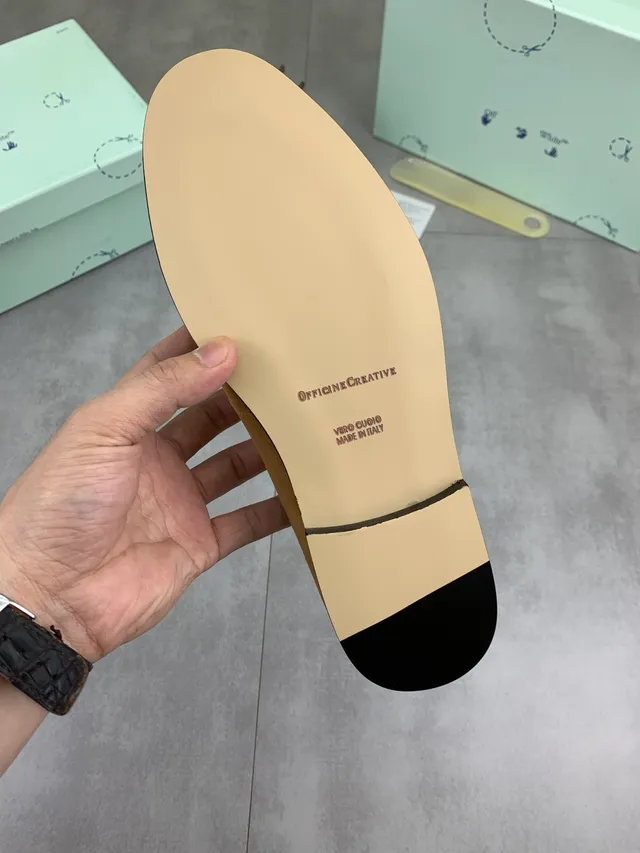 Off-White Penny Loafer Mustard Suede Loafers