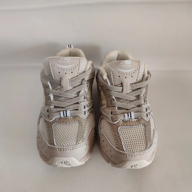 New Balance 9060 Beige Silver Chunky Sneakers