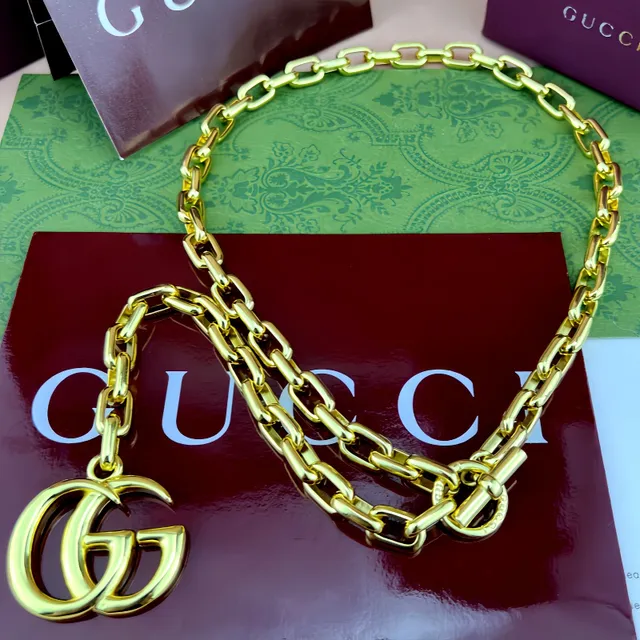 Gucci GG Marmont Gold-Tone Chain Bracelet