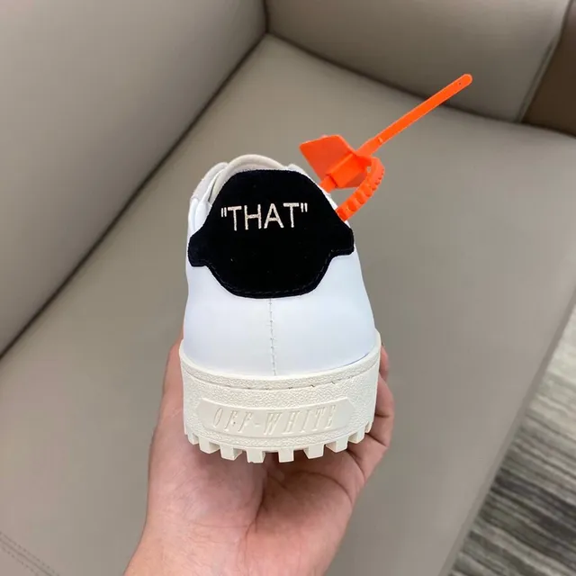 Off-White Diagonal Arrow Logo White and Gray Lifestyle Sneakers