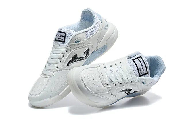 Joma Top Flex White Blue Synthetic-Mesh Upper Lifestyle Sneakers