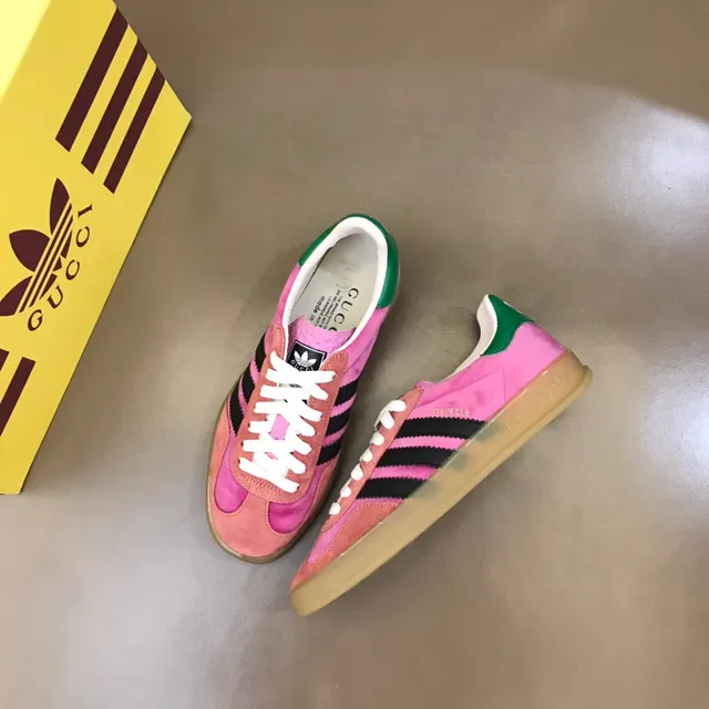 Adidas Pink Black Suede Upper Three-Stripe Side Panel Lifestyle Sneakers