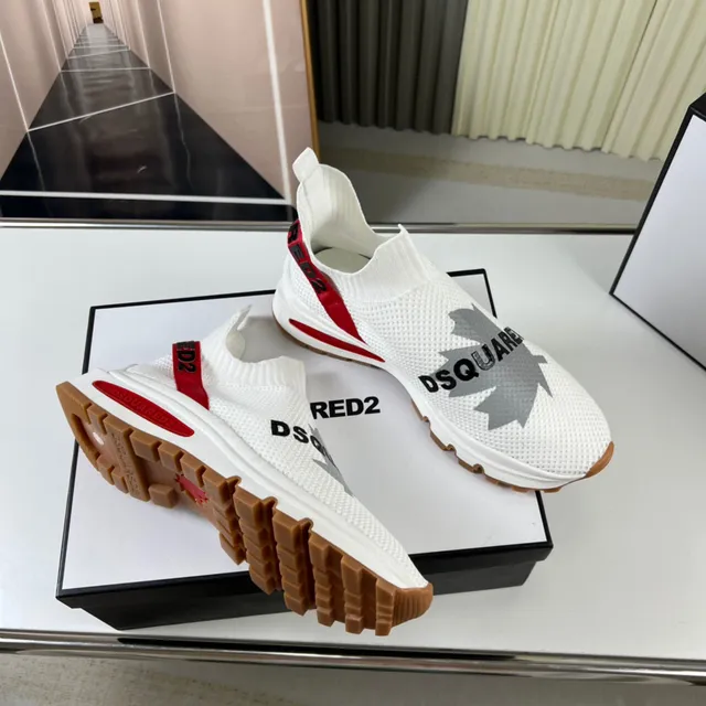 Dsquared2 ICON White Red Gum Lifestyle Sneakers