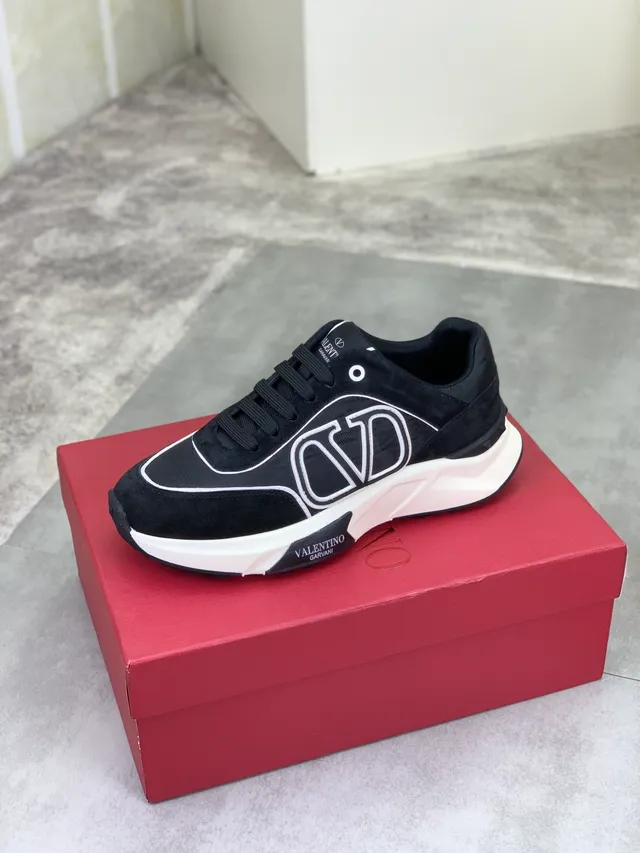 Valentino VLTN Sneaker Black and Off-White Chunky Sneakers
