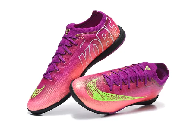 Nike Pink Purple Knit Upper Gradient Colorway Indoor Soccer Shoes