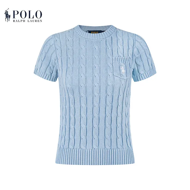 Polo Ralph Lauren Cable Knit Short-Sleeve Sweater