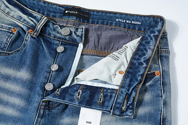 Purple Brand Distressed Paint-Splattered Tapered-Fit Mid-Rise Jeans