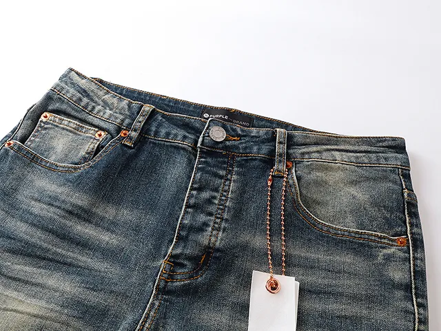 Purple Brand Distressed Paint-Splatter Flared Jeans