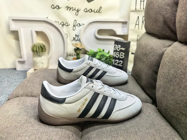 Adidas Spezial Black and White Suede Lifestyle Sneakers