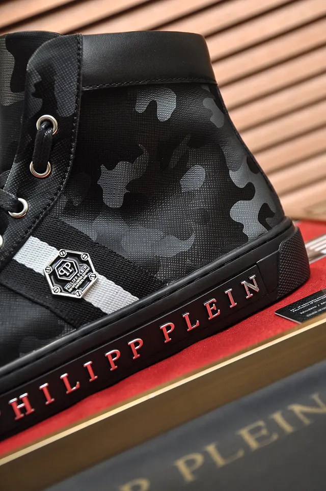 Philipp Plein Camouflage-Print High-Top Sneaker