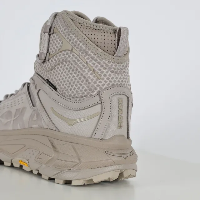 Hoka Beige High-Top Mesh-and-TPU Upper Hiking Boots