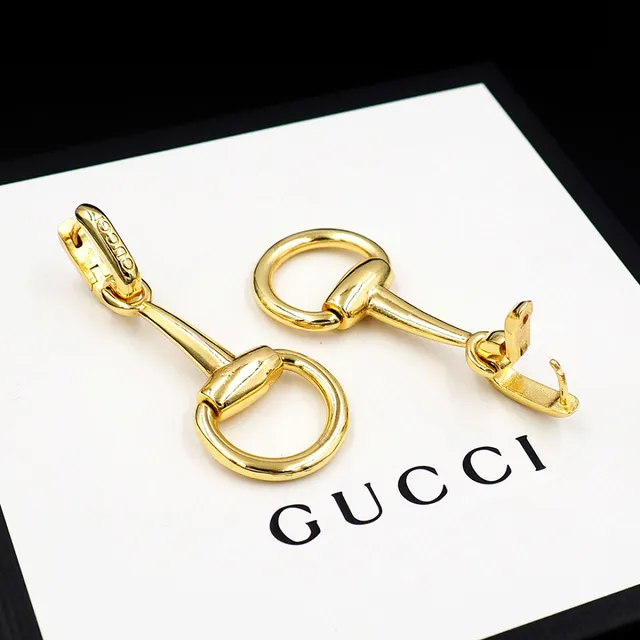 Gucci Horsebit 1955 Gold-Tone Dangling Earrings