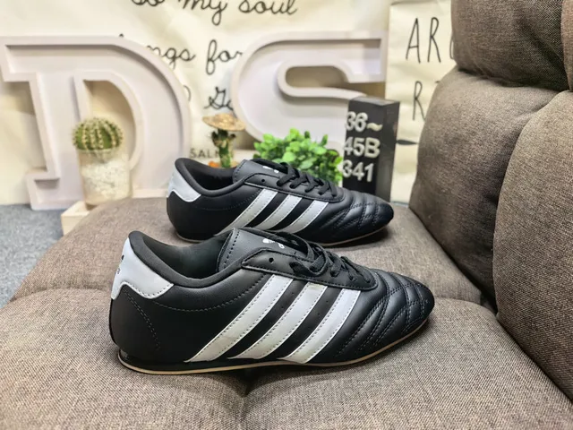 Adidas White Gray Low-Top Quilted Toe Cap Sneakers