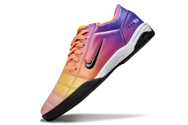 Nike Multicolor Gradient Synthetic Upper Quilted Toe Cap Indoor Soccer Shoes