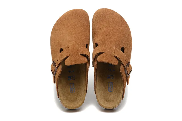 Birkenstock Arizona Brown Suede Upper Single-Buckle Strap Casual Shoes